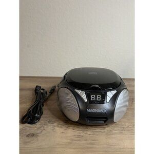 Magnavox CD AM-FM Stereo Radio, Model MD6924, Black Tested and Working Used